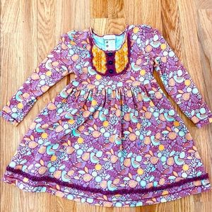 Matilda Jane Size 4 Purple and Orange Tunic/ Shirt